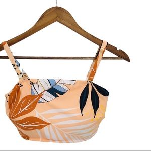 EVERYDAY SUNDAY Pale OrangeBandeauSwim Top 1XLplus